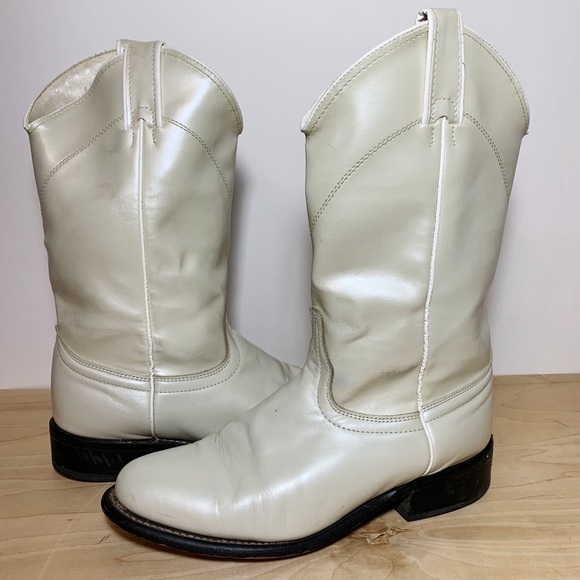 cream cowboy boots